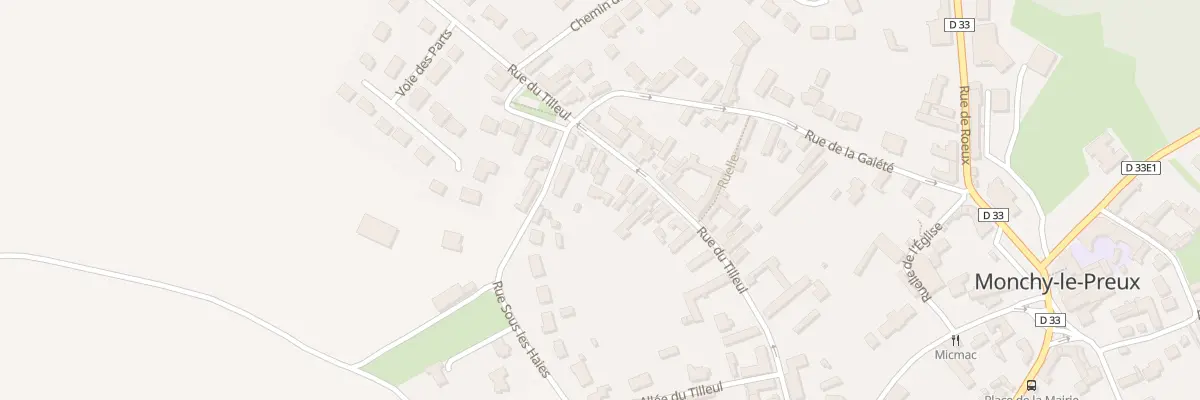 Plan du 33 Rue du Tilleul à Monchy-le-Preux