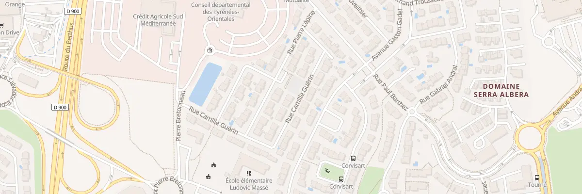 Plan du 21 Rue Camille Guérin à Perpignan