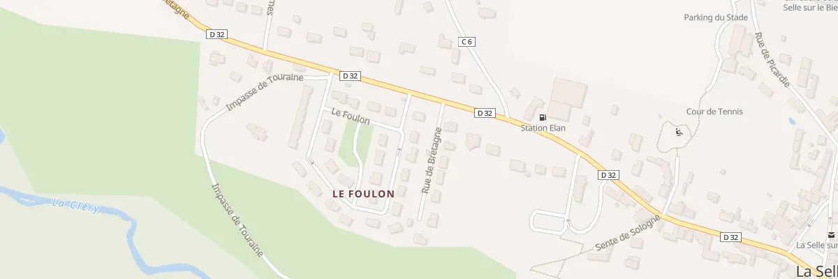 Plan du 11 Le Foulon à La Selle-sur-le-Bied