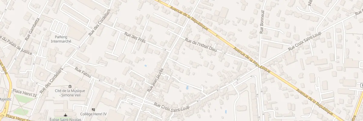 Plan du 68 Rue Jean Jaures à Meaux