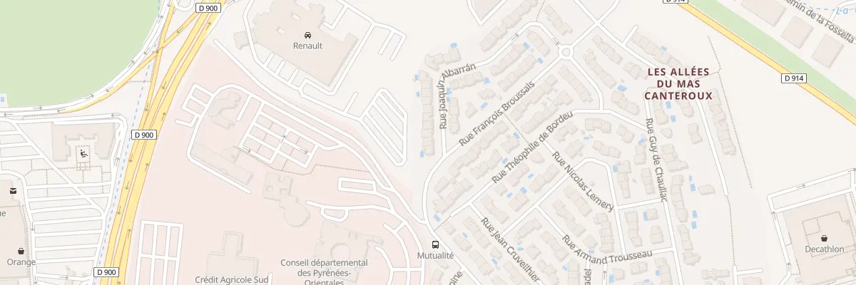 Plan du 1 Rue Joaquin Albarran à Perpignan