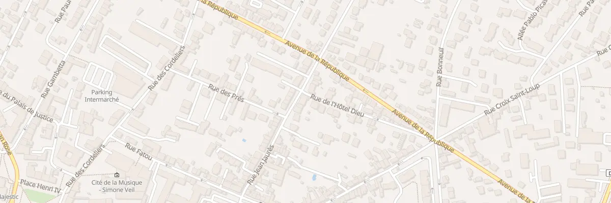Plan du 76 Rue Jean Jaures à Meaux