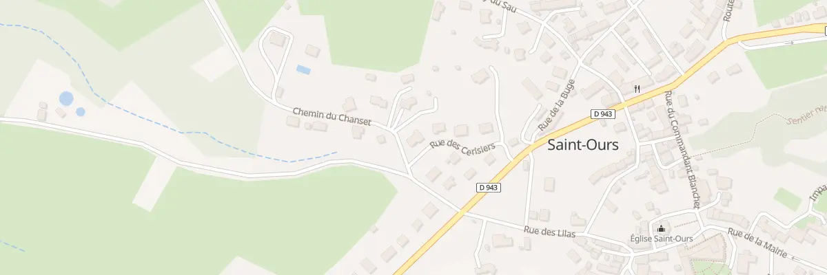 Plan du 10 Rue des Cerisiers à Saint-Ours