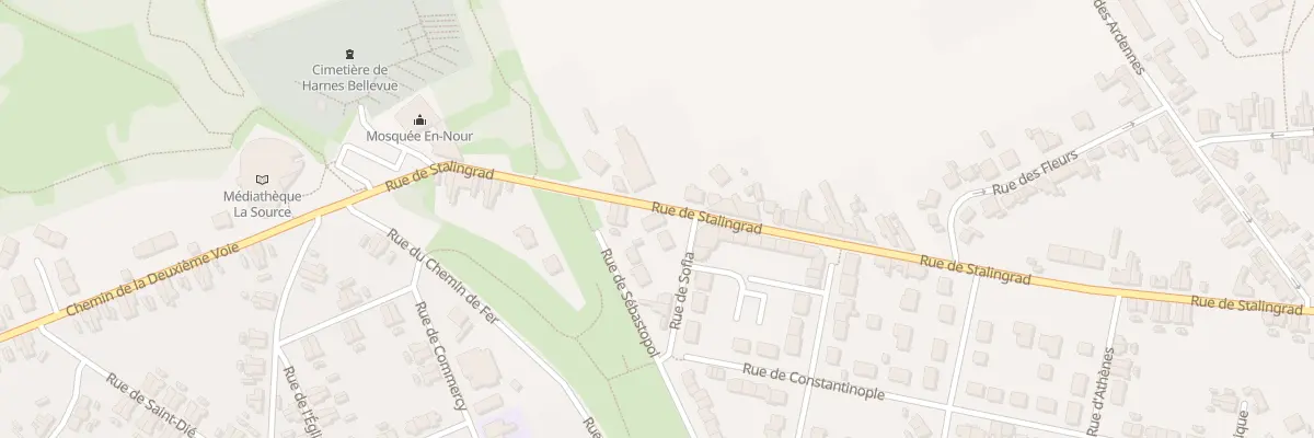 Plan du 122B Rue de Stalingrad à Harnes