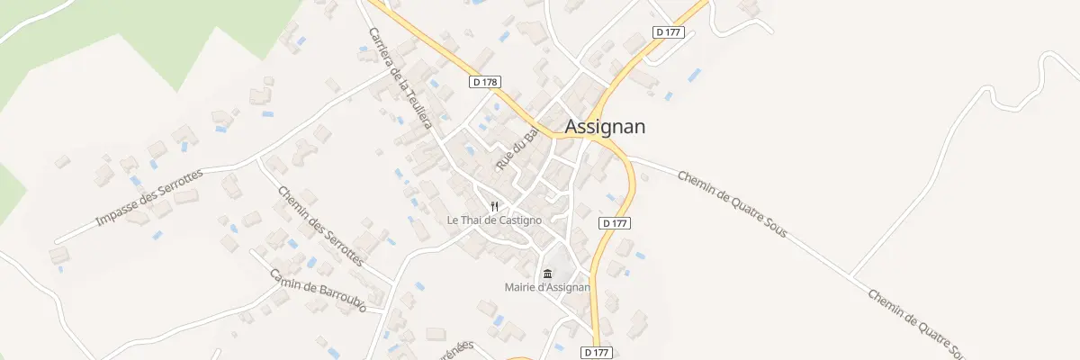 Plan du 5023F Rue Cariera de la Gleisa à Assignan