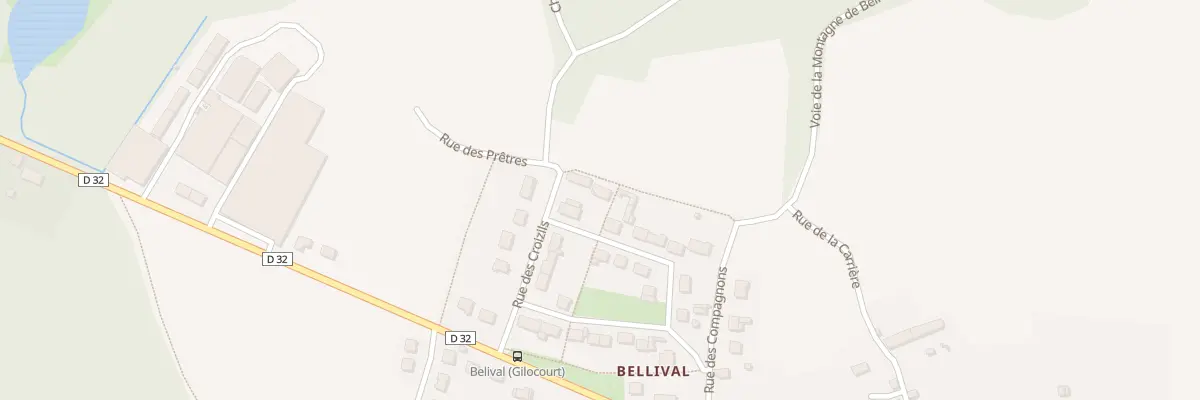 Plan du 258 Rue de Massival à Gilocourt