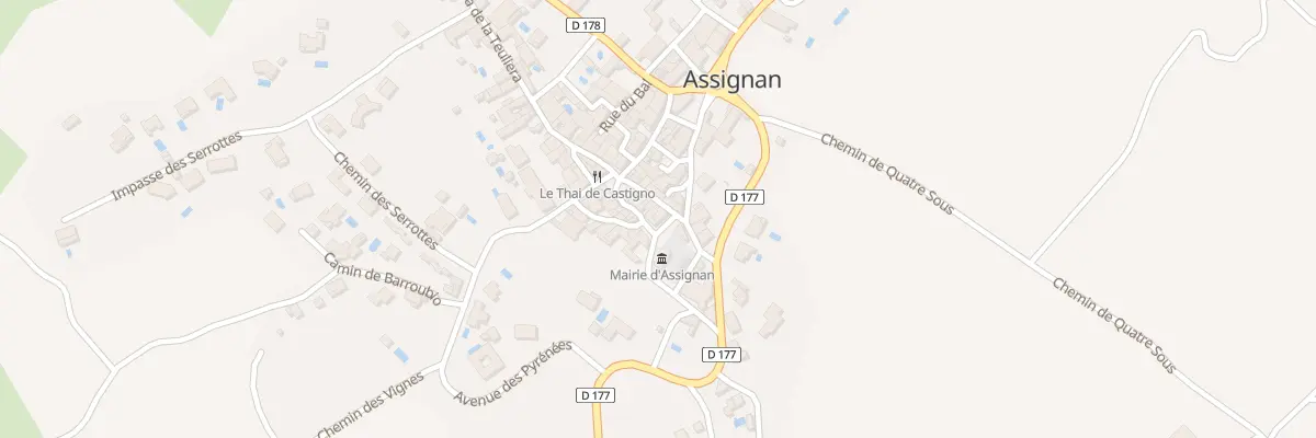 Plan du 5085 Le Village à Assignan