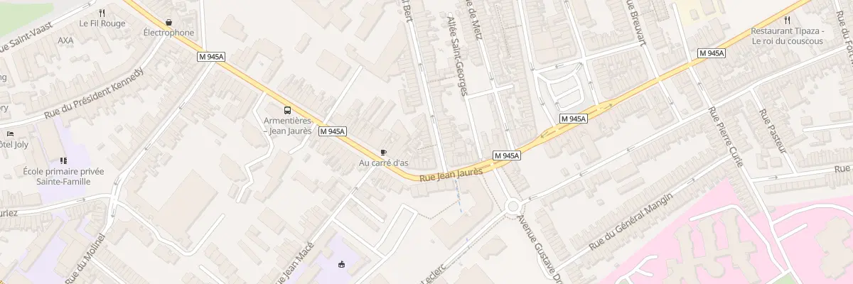 Plan du 11 Rue Paul Bert à Armentières
