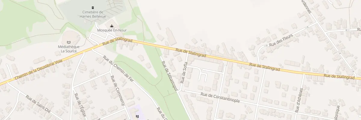 Plan du 2 Rue de Sofia à Harnes