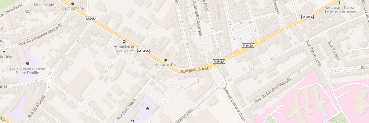 Plan du 3 Rue Paul Bert à Armentières
