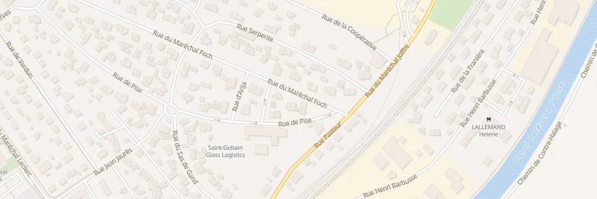 Plan du 1 Rue du Maréchal Foch à Thourotte