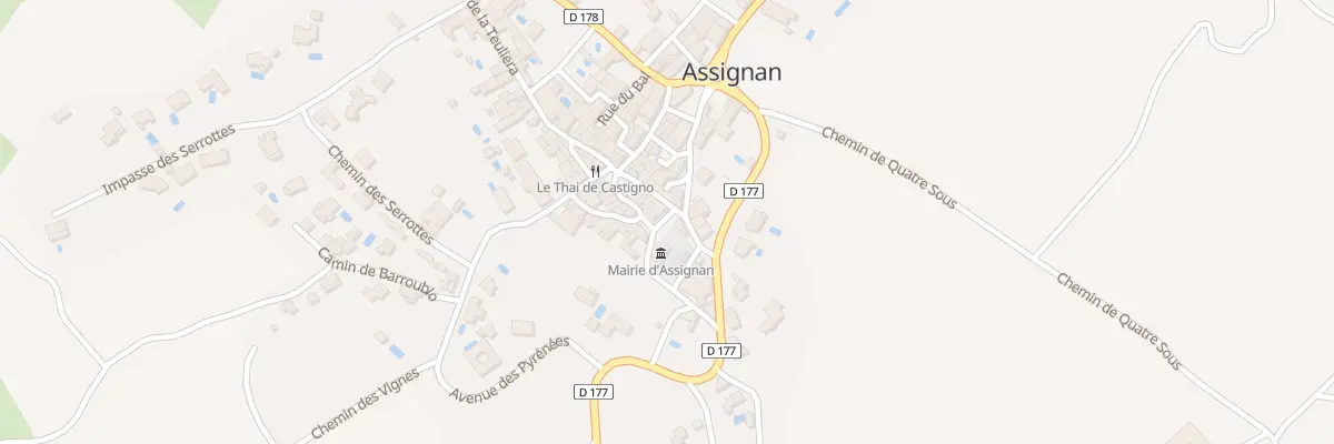 Plan du 5109 Le Village à Assignan