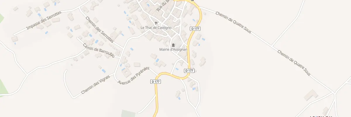 Plan du 5031 Le Village à Assignan