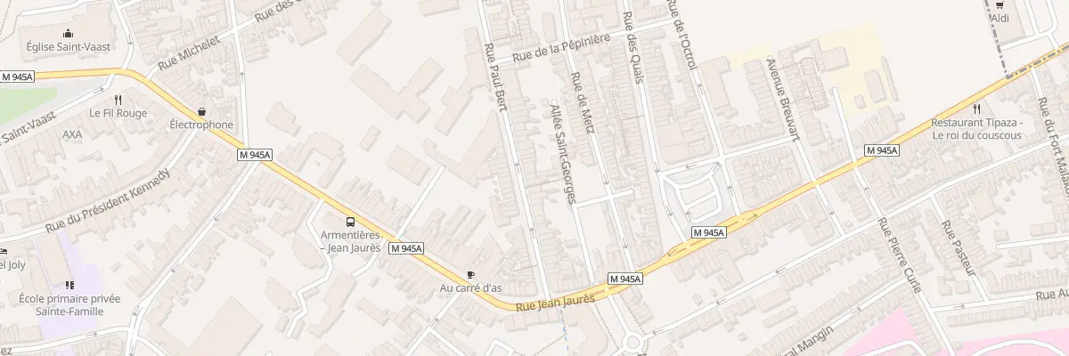 Plan du 36 Rue Paul Bert à Armentières