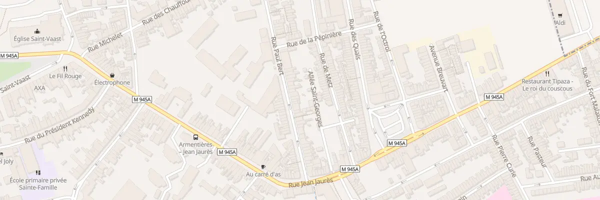 Plan du 44 Rue Paul Bert à Armentières