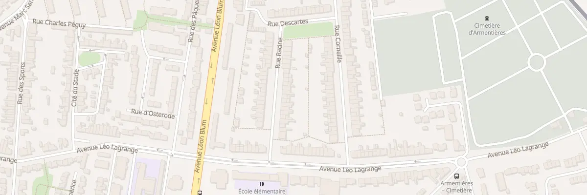 Plan du 20 Rue Racine à Armentières