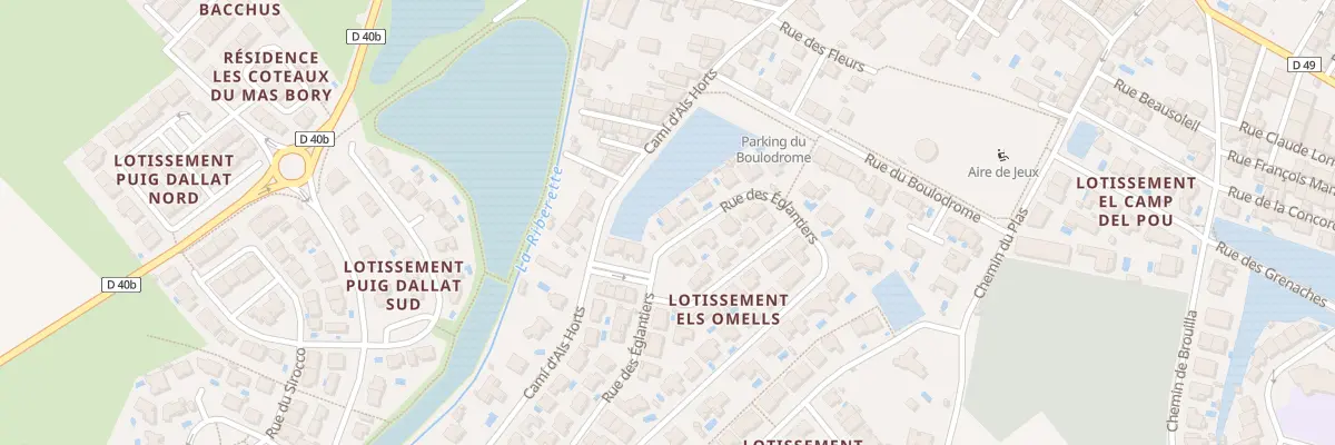 Plan du 61 Rue des Eglantiers à Bages