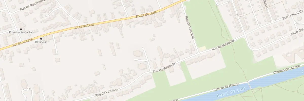 Plan du 21 Rue de Varsovie à Harnes