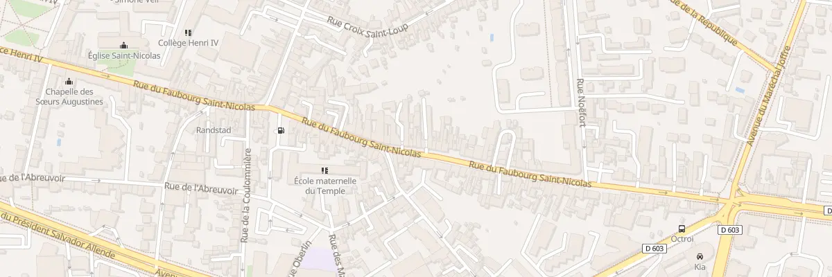 Plan du 77 Rue du Faubourg Saint Nicolas à Meaux