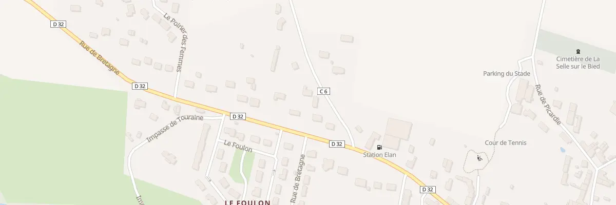 Plan du 1B Rue de la Brie à La Selle-sur-le-Bied