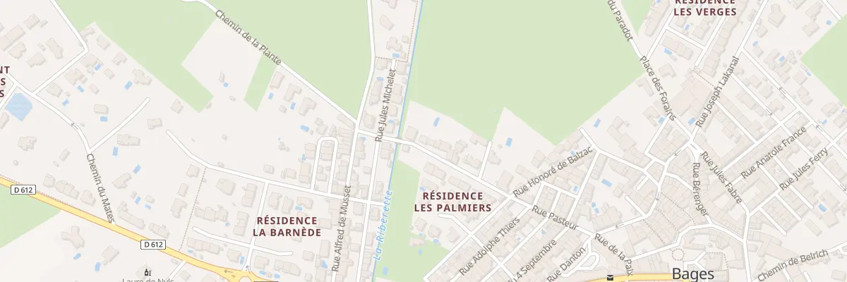 Plan du 27 Rue Pasteur à Bages