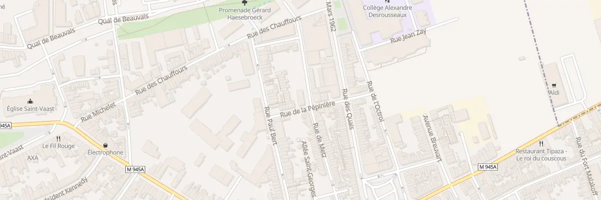 Plan du 69Q Rue de Metz à Armentières
