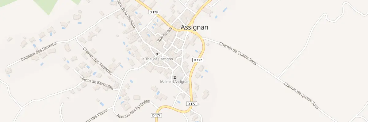Plan du 7000F Le Village à Assignan