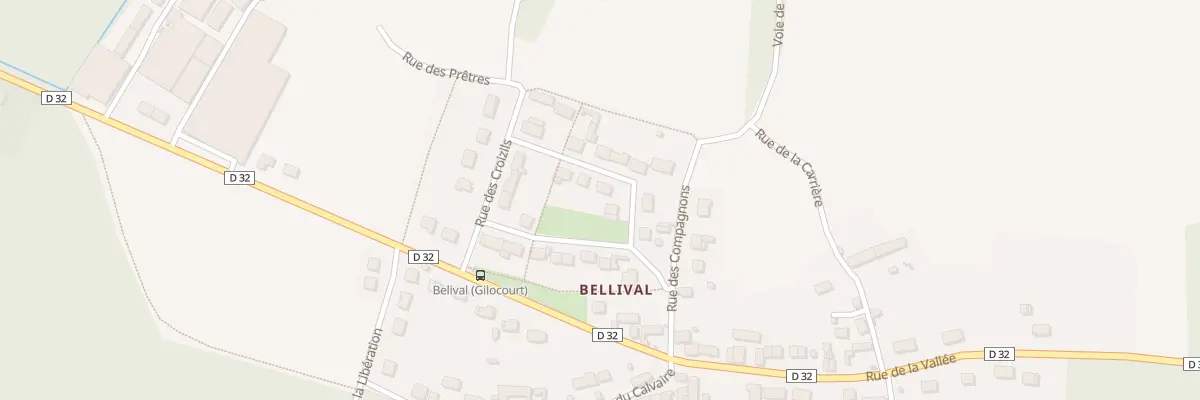 Plan du 205 Rue de Massival à Gilocourt