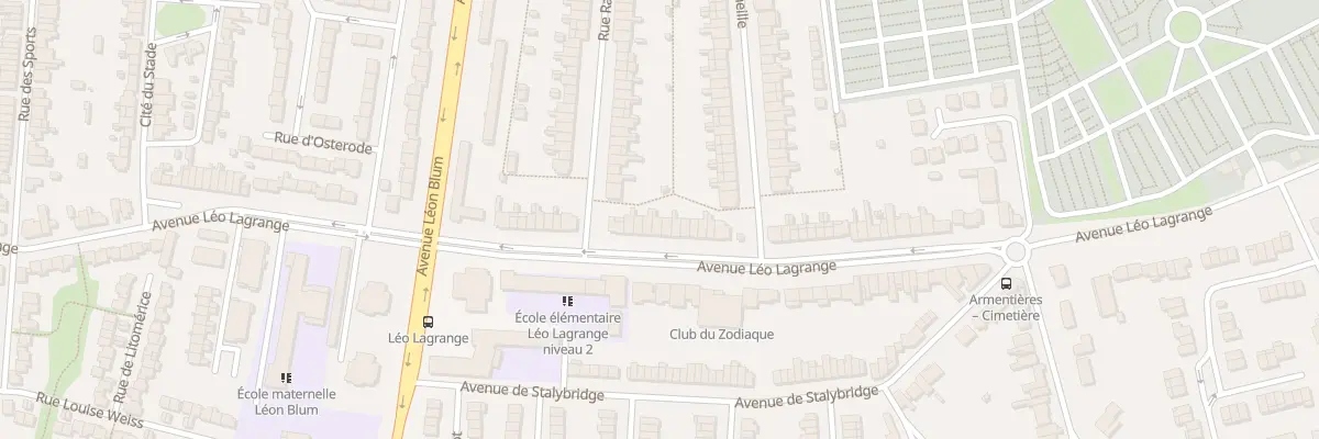 Plan du 119 Av Leo Lagrange à Armentières