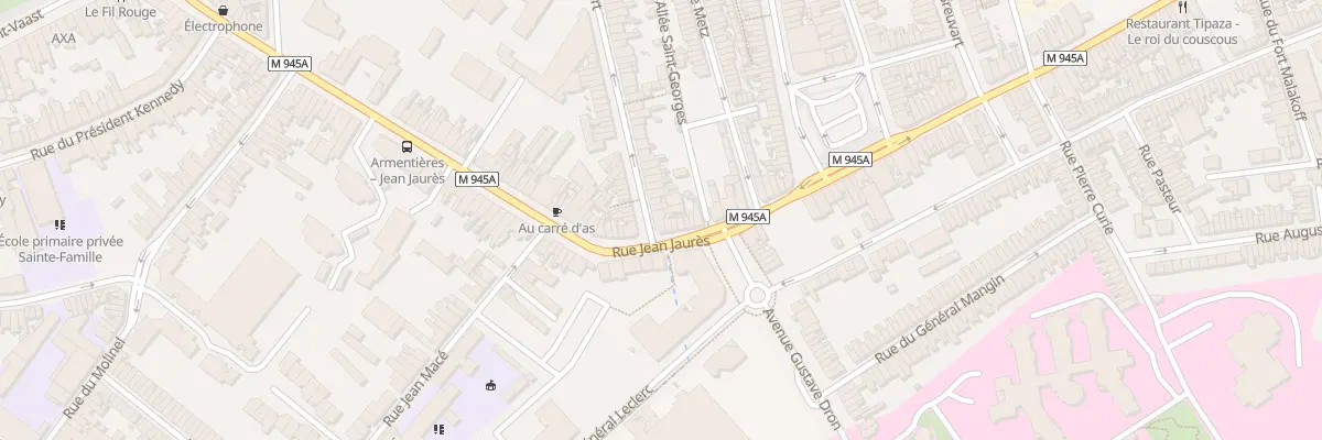 Plan du 2 Rue Paul Bert à Armentières