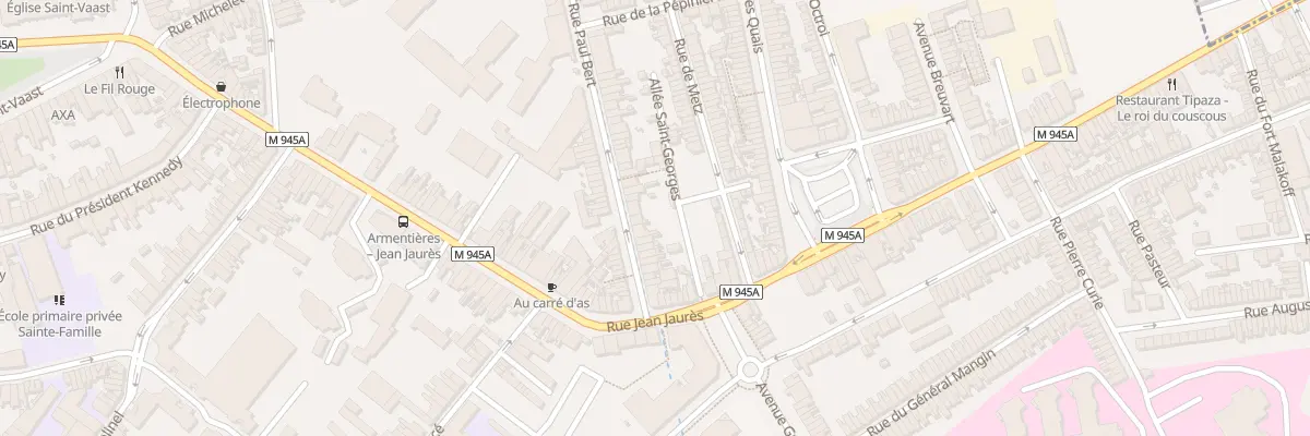 Plan du 20 Rue Paul Bert à Armentières