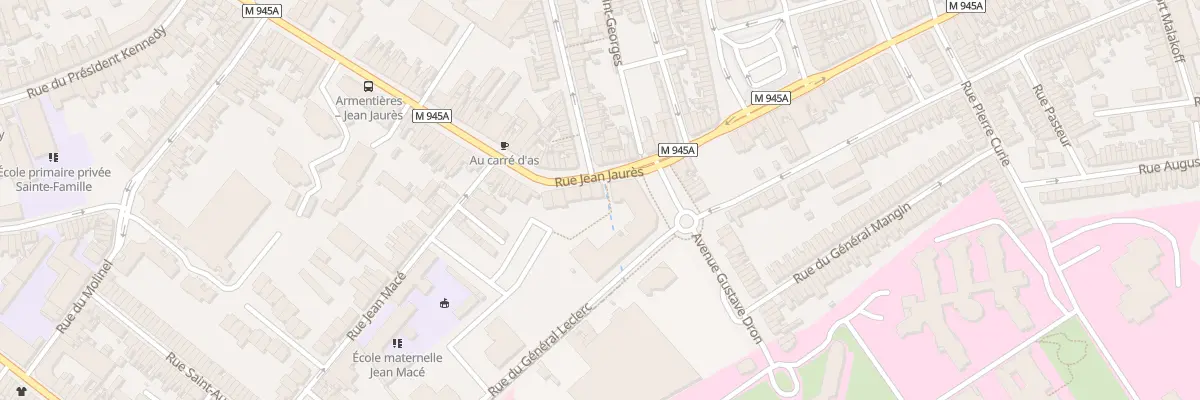 Plan du 94 Rue Jean Jaures à Armentières