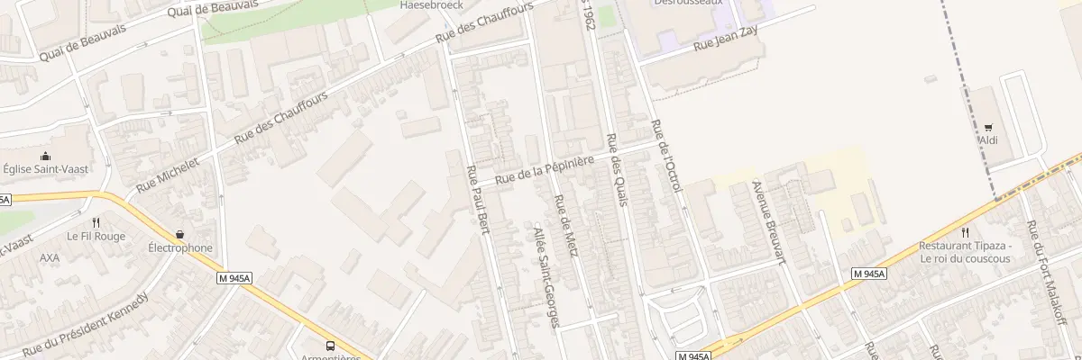 Plan du 67 Rue de Metz à Armentières
