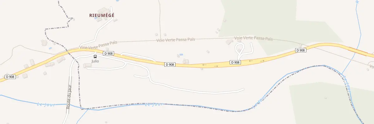 Plan du 5666F Rte de St Pons à Olargues