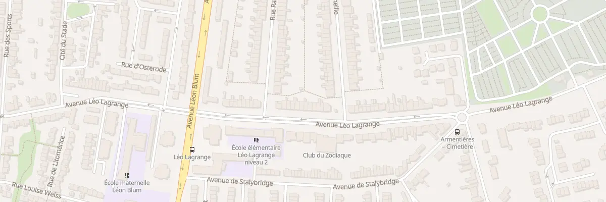 Plan du 121 Av Leo Lagrange à Armentières