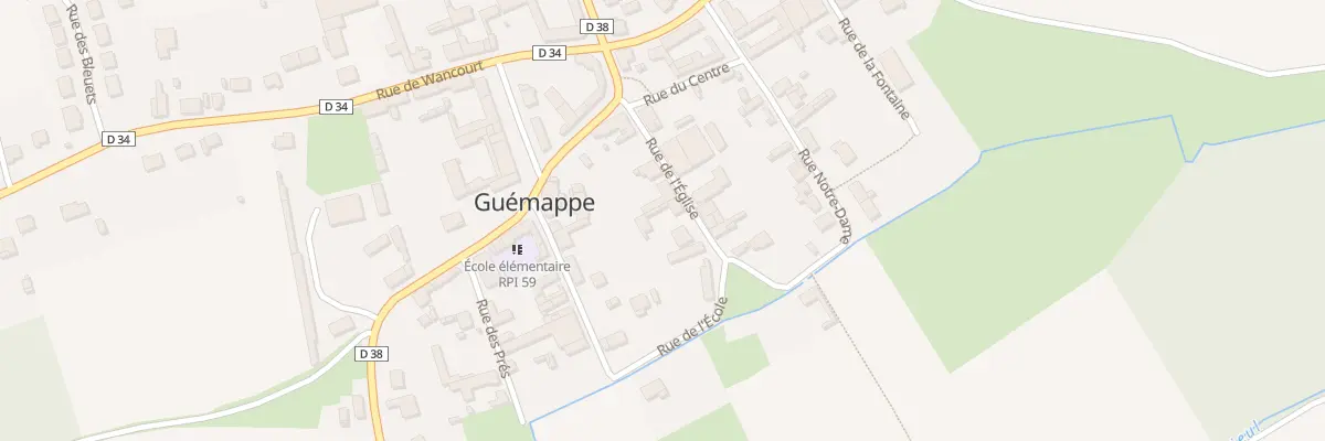 Plan du 3 Rue de l’Eglise à Guémappe