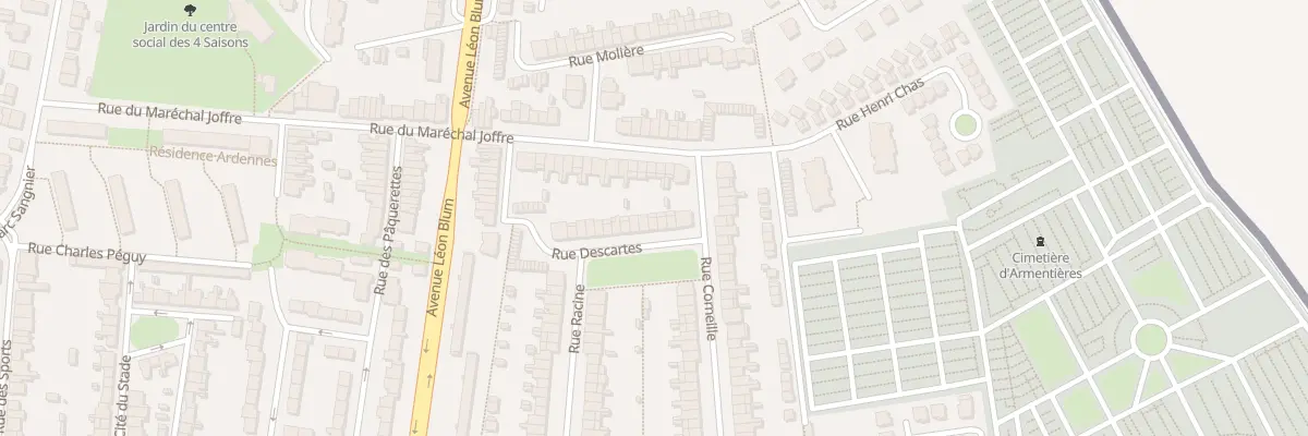 Plan du 21 Rue Descartes à Armentières