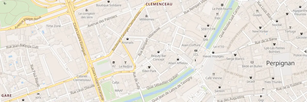 Plan du 4 Rue de la République à Perpignan