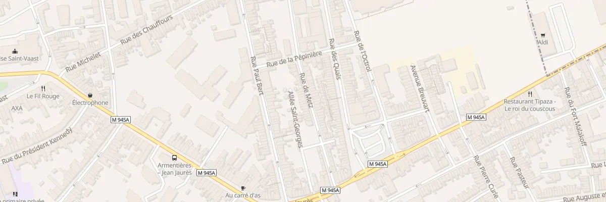 Plan du 43 Rue de Metz à Armentières