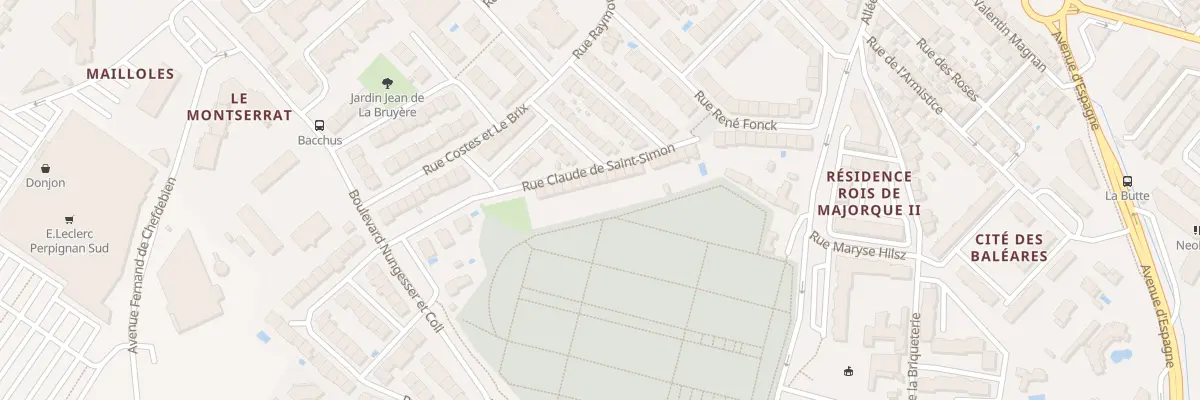 Plan du 16 Rue Saint Simon à Perpignan