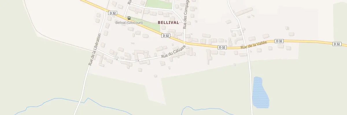 Plan du 59 Rue du Calvaire à Gilocourt