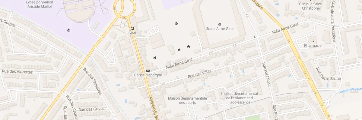 Plan du 9 All Aimé Giral à Perpignan