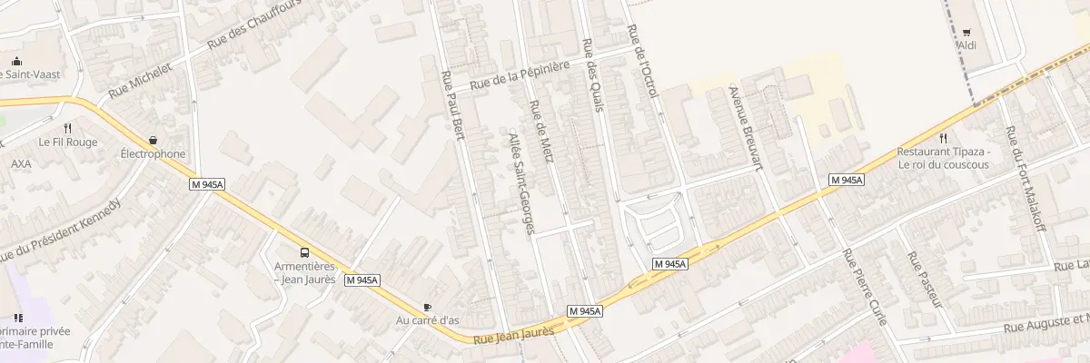Plan du 29 Rue de Metz à Armentières