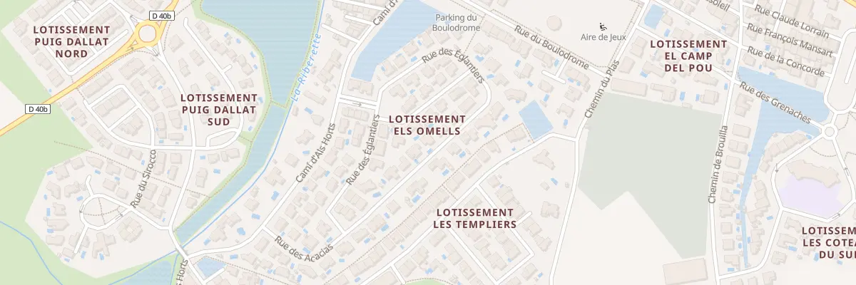 Plan du 20 Rue des Eglantiers à Bages