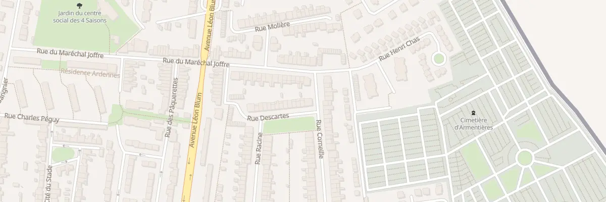 Plan du 25 Rue Descartes à Armentières