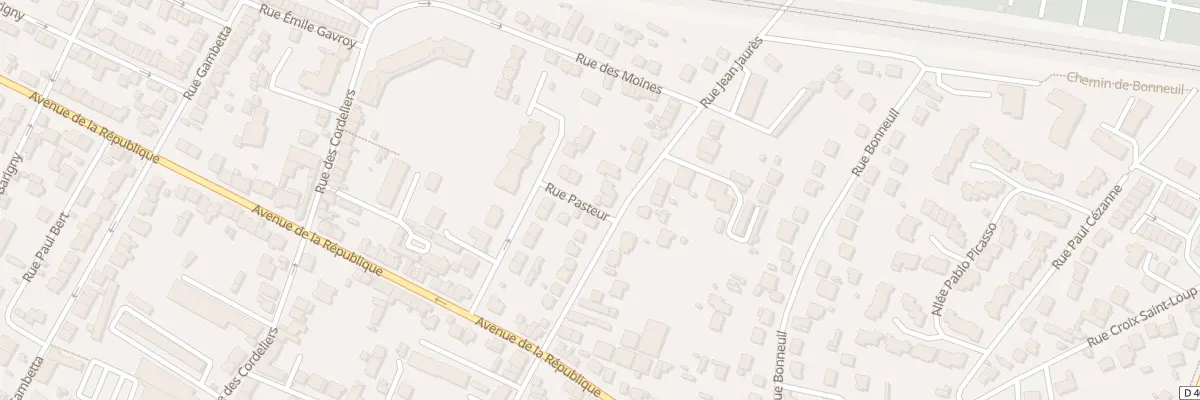 Plan du 105 Rue Jean Jaures à Meaux