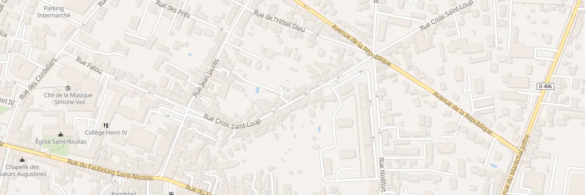Plan du 43 Rue Croix Saint Loup à Meaux