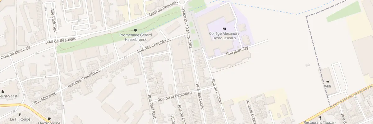 Plan du 93 Rue des Quais à Armentières