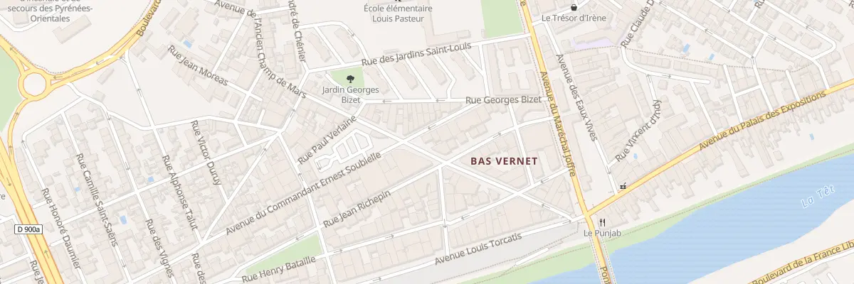 Plan du 30 Av Anc Champ de Mars à Perpignan