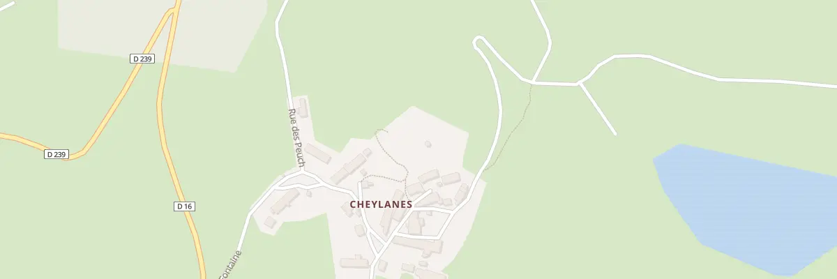 Plan du 5018 Cheylanes à Laveissenet